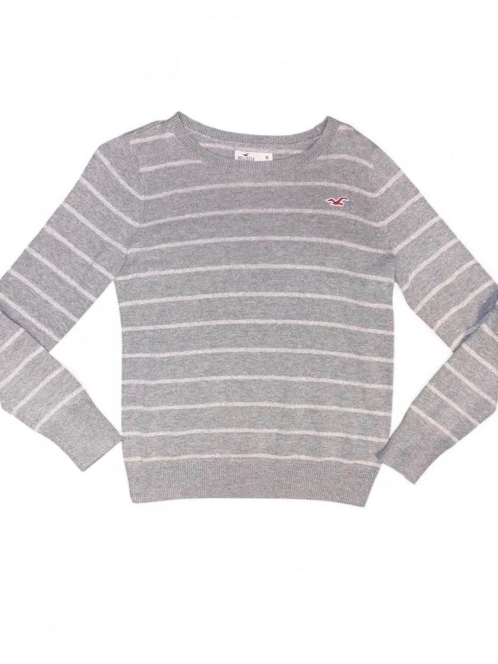 Y2K Hollister Pink Seagull Sparkle Knit Sweater M